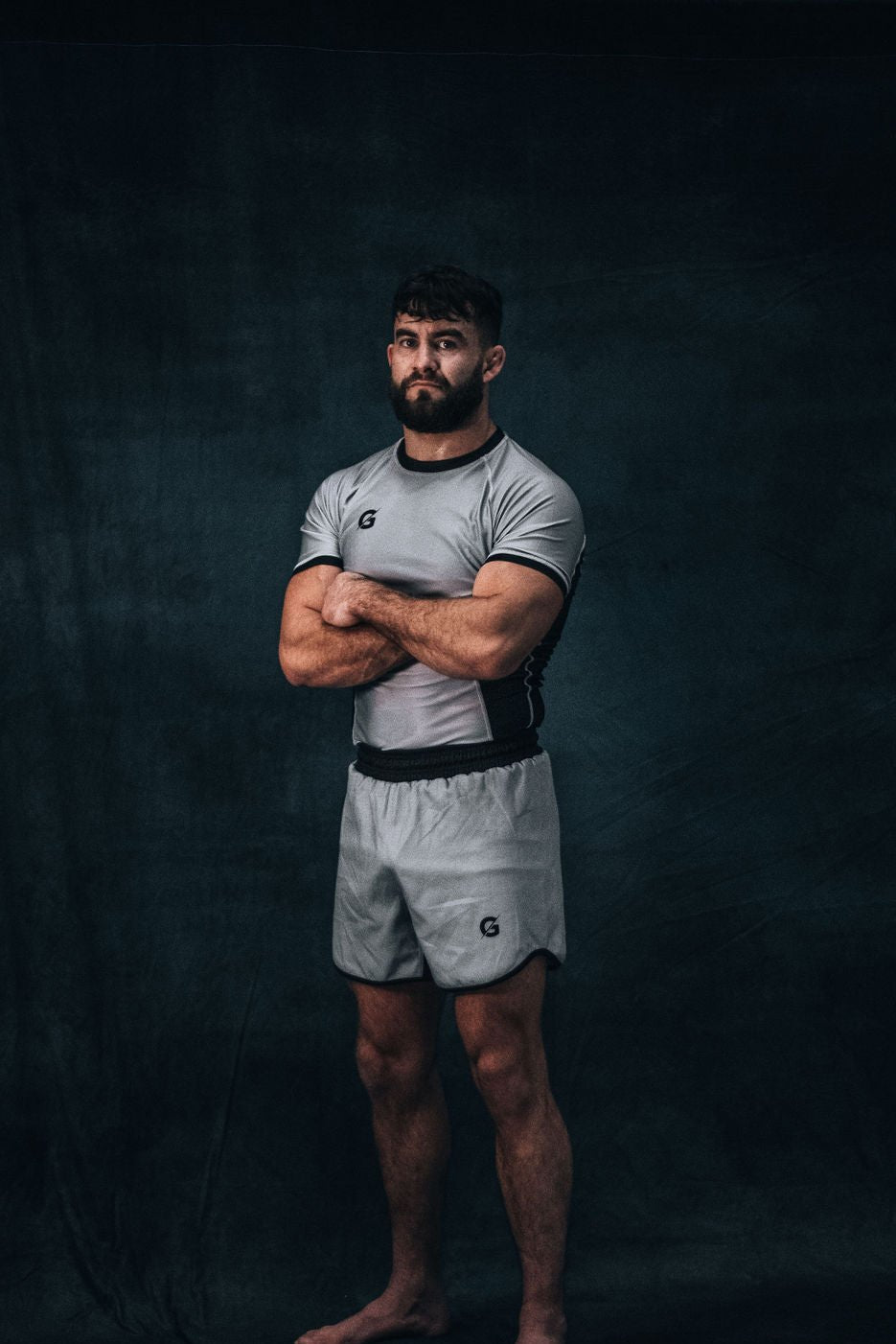 Stone Grey No Gi Rash Guard